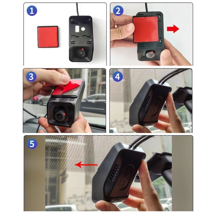 Android ADAS HD Night Vision 1080P USB Driving Recorder, Model: Single Lens(32G Memory Card)