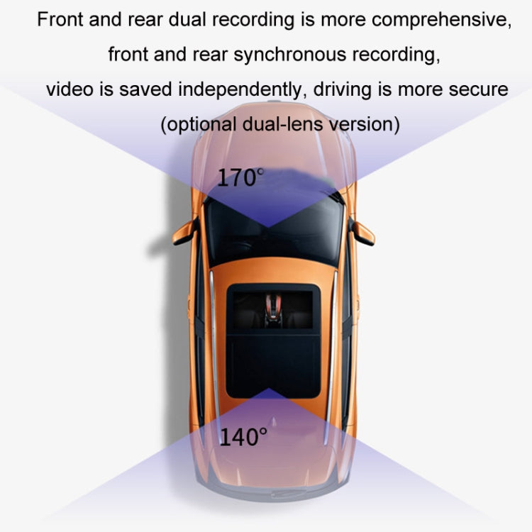 Android ADAS HD Night Vision 1080P USB Driving Recorder, Model: Single Lens(32G Memory Card)