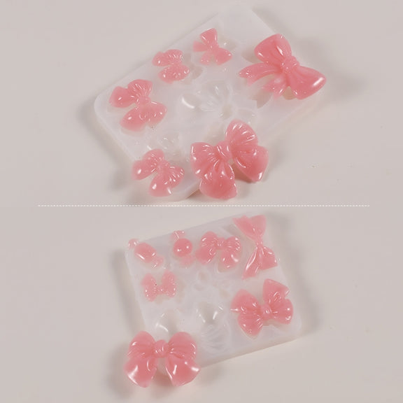 Bowknot Hairpin Jewelry Silicone Molds DIY Epoxy Resin Casting Mould Style 001
