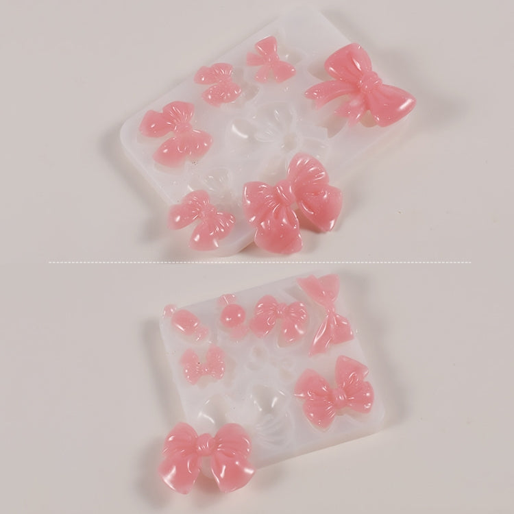 Bowknot Hairpin Jewelry Silicone Molds DIY Epoxy Resin Casting Mould Style 001