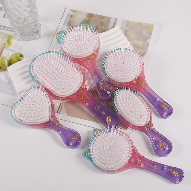 Air Cushion Comb Set Silicone Mold DIY Epoxy Resin Craft Making Mold, Spec: Oval 001