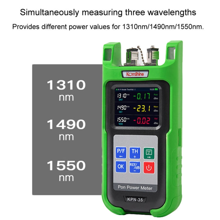Komshine KPN-35 High Precision PON Optical Power Meter 1310/1490/1550nm Fiber Tester(SC/UPC Interface)