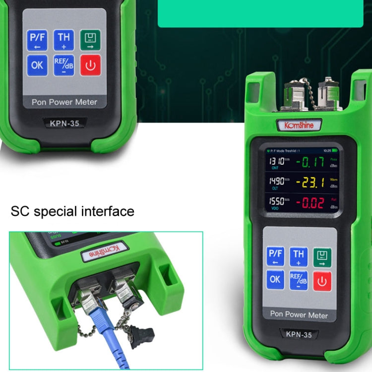 Komshine KPN-35 High Precision PON Optical Power Meter 1310/1490/1550nm Fiber Tester(SC/UPC Interface)