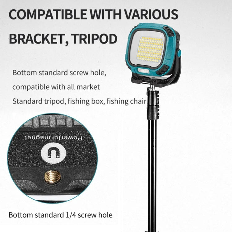 COB Work Lilight Type-C Charging Outdoor Lighting Floodlight(W892-1 Yellow Without Battery)