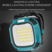 COB Work Lilight Type-C Charging Outdoor Lighting Floodlight(W892-1 Yellow Without Battery)