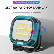 COB Work Lilight Type-C Charging Outdoor Lighting Floodlight(W892-1 Yellow Without Battery)