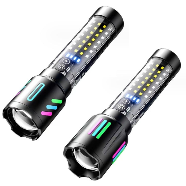 Type-C Rechargeable Outdoor Zoom Strong Laser Flashlight(520) - LED Flashlight by PMC Jewellery | Online Shopping South Africa | PMC Jewellery | Buy Now Pay Later Mobicred