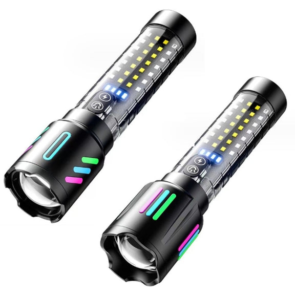 Type-C Rechargeable Outdoor Zoom Strong Laser Flashlight(520)