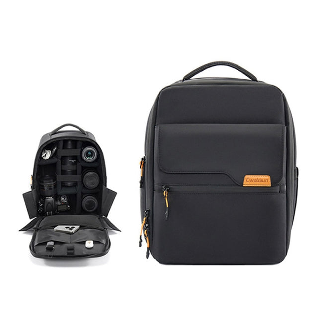 Cwatcun D93 Casual Camera Bag Water-resistant Photography Bag(3.0 Small Black)
