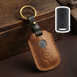 For YAMAHA NMAX155/XMAX300/Aerox/Jauns Hallmo Motorcycle Key Cover, Color: 2 Key Brown Not Hollowed - Car Key Cases by Hallmo | Online Shopping South Africa | PMC Jewellery | Buy Now Pay Later Mobicred