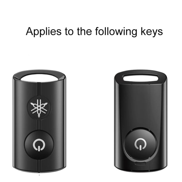 For YAMAHA NMAX155/XMAX300/Aerox/Jauns Hallmo Motorcycle Key Cover, Color: 1 Key Black Hollowed