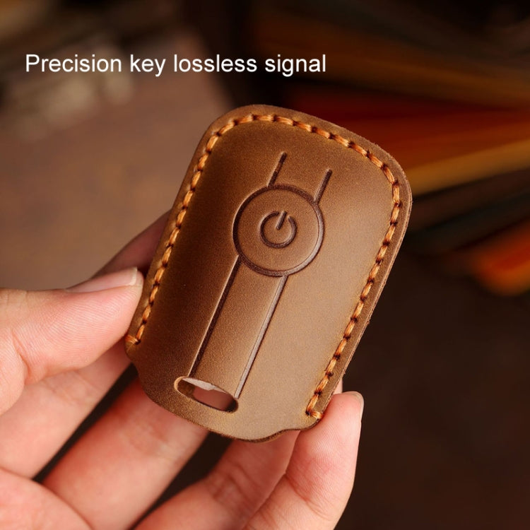 For YAMAHA NMAX155/XMAX300/Aerox/Jauns Hallmo Motorcycle Key Cover, Color: 2 Key Brown Not Hollowed - Car Key Cases by Hallmo | Online Shopping South Africa | PMC Jewellery | Buy Now Pay Later Mobicred