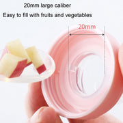 Portable Dual-purpose Baby Food Feeding Spoon Fruit Vegetable Silicone Feeding Pacifier Bottle(Nano-silver)