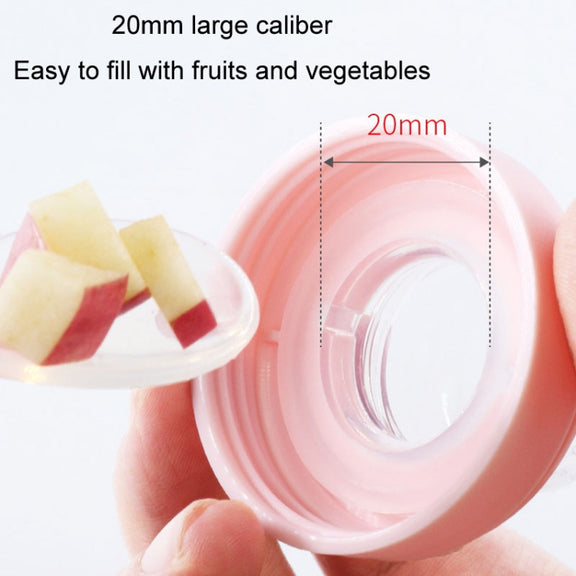 Portable Dual-purpose Baby Food Feeding Spoon Fruit Vegetable Silicone Feeding Pacifier Bottle(Nano-silver)
