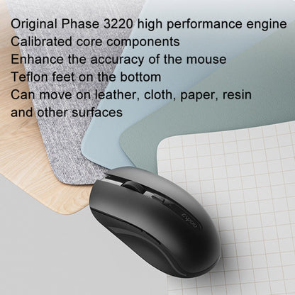 Rapoo M350G Bluetooth/2.4G Wireless Mouse Office Desktop Laptop Mute Mouse(Dark Gray) - Wireless Mice by Rapoo | Online Shopping South Africa | PMC Jewellery | Buy Now Pay Later Mobicred
