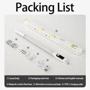 Rechargeable Under Cabinet LED Motion Sensor Night Light with Digital Display 2000mAH(Black)
