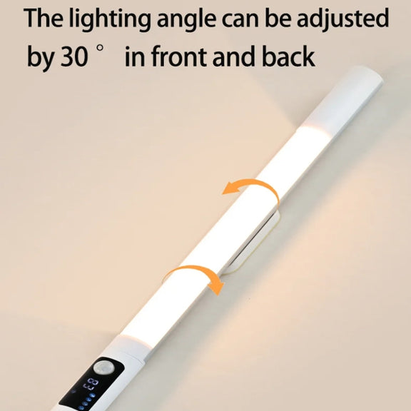 Rechargeable Under Cabinet LED Motion Sensor Night Light with Digital Display 2000mAH(Black)