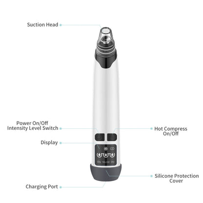 KS-X007 Electric Heating Hot Compress Pore Cleaner Home Facial Blackhead Acne Remover(White) - free shipping - PMC Jewellery - Order now!