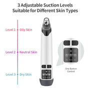 KS-X007 Electric Heating Hot Compress Pore Cleaner Home Facial Blackhead Acne Remover(White)