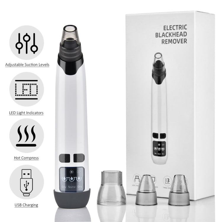 KS-X007 Electric Heating Hot Compress Pore Cleaner Home Facial Blackhead Acne Remover(White) - free shipping - PMC TechLife - Order now!