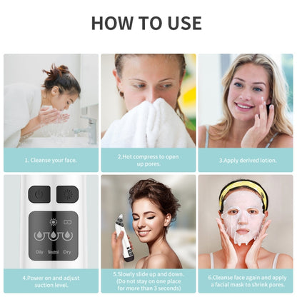 KS-X007 Electric Heating Hot Compress Pore Cleaner Home Facial Blackhead Acne Remover(White) - free shipping - PMC Jewellery - Order now!