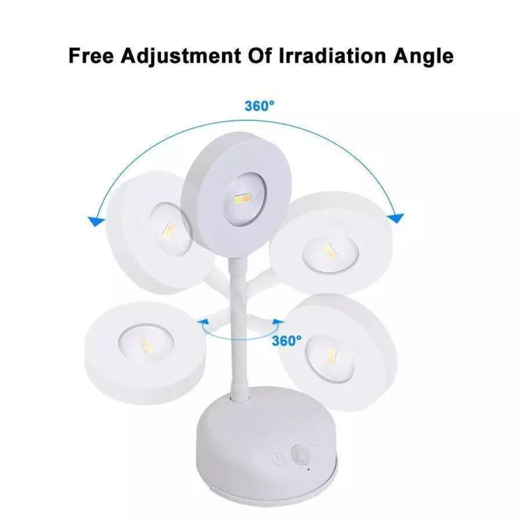 Rechargeable LED Motion Sensor Wireless Spotlight Dimmable Picture Light 1200mAH(Black)
