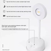 Rechargeable LED Motion Sensor Wireless Spotlight Dimmable Picture Light 1200mAH(White)