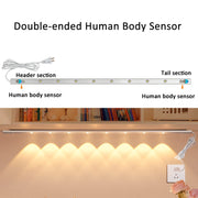 220V CN Plug Motion Sensor Wardrobe Cabinet Lamp LED Light Bar, Spec: White 40cm