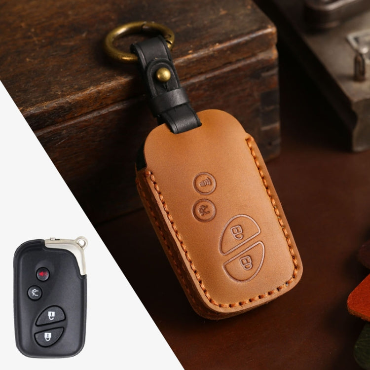 For Lexus RX270/ES240/LX570 Hallmo Car Key Cover, Color: 4 Keys Brown - Car Key Cases by Hallmo | Online Shopping South Africa | PMC TechLife | Buy Now Pay Later Mobicred
