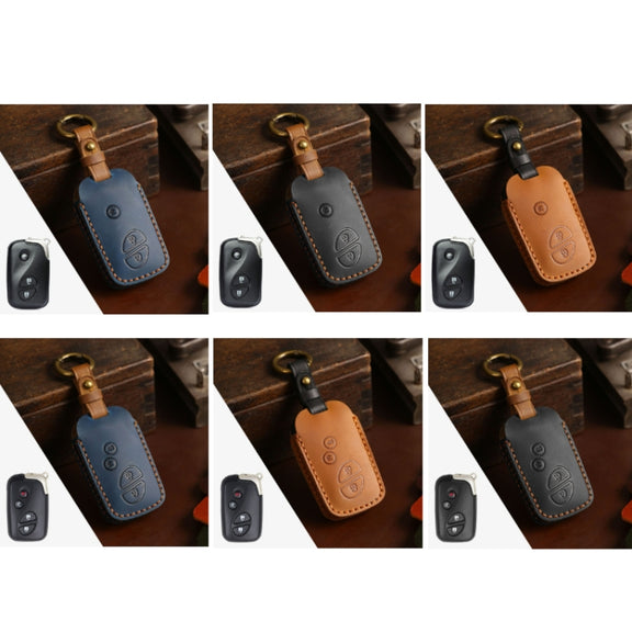 For Lexus RX270/ES240/LX570 Hallmo Car Key Cover, Color: 4 Keys Blue