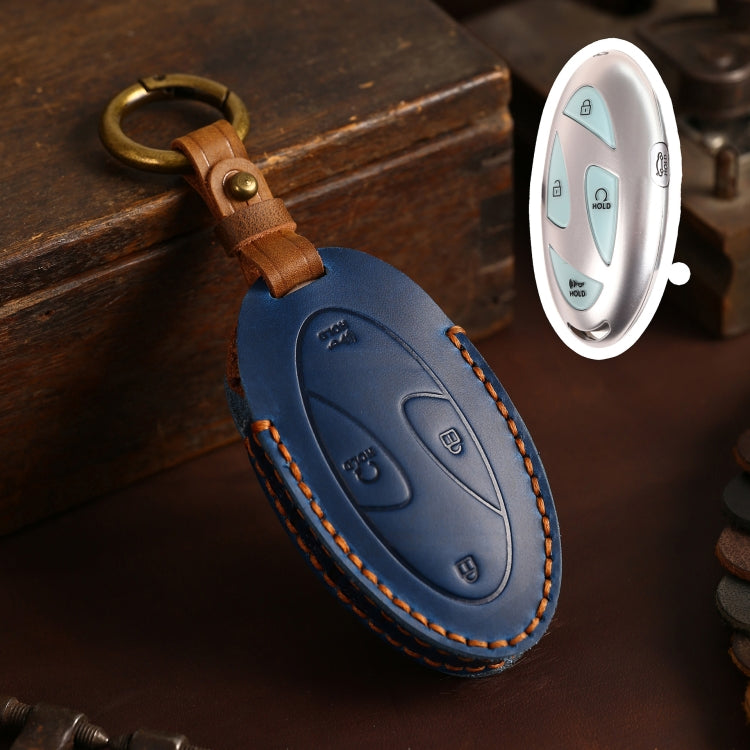 For Korean Hyundai Hallmo Car Handmade Key Bag, Color: 5 Keys Blue - Car Key Cases by Hallmo | Online Shopping South Africa | PMC TechLife | Buy Now Pay Later Mobicred