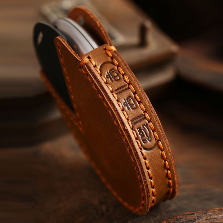 For Korean Hyundai Hallmo Car Handmade Key Bag, Color: 5 Keys Brown