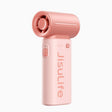 JisuLife High Speed Handheld Small Fan Mini Portable USB Rechargeable Desktop Cooling Electric Fan, Battery Capacity: 5000mAh(Pink) - free shipping - PMC TechLife - Order now!