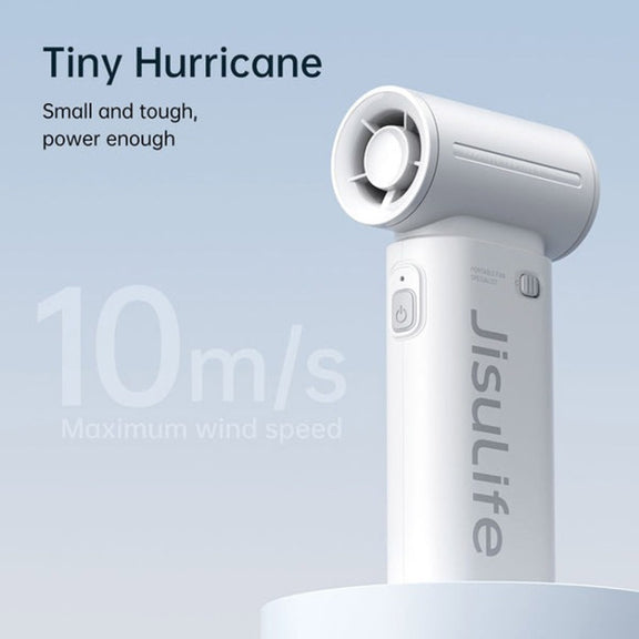 JisuLife Life9 High Speed Handheld Small Fan Mini Portable USB Rechargeable Desktop Cooling Electric Fan, Battery Capacity: 3600mAh(Pink)