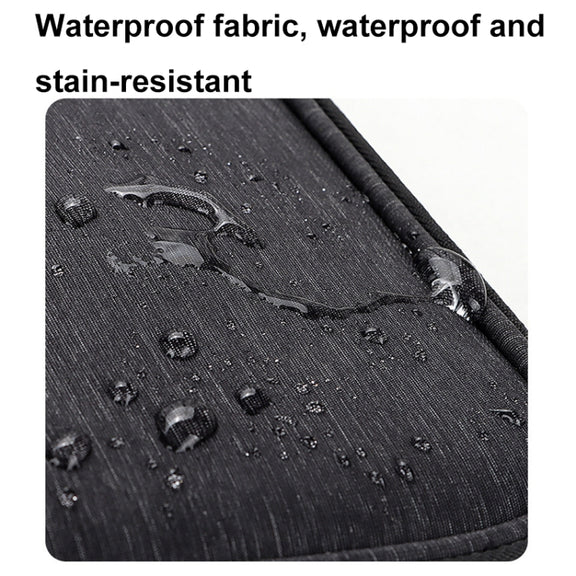 SM08 Large Capacity Water-resistant Portable Double-layer Digital Storage Bag, Size: L(Black)
