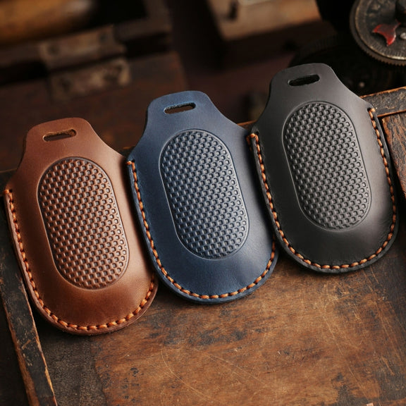 For Sanyang Hallmo Motorcycle Remote Key Protective Case(Brown)