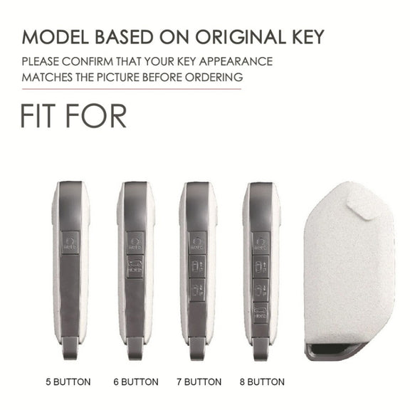 For Kia 2024 Hallmo Car Key Protective Cover, Color: 7 Keys Black