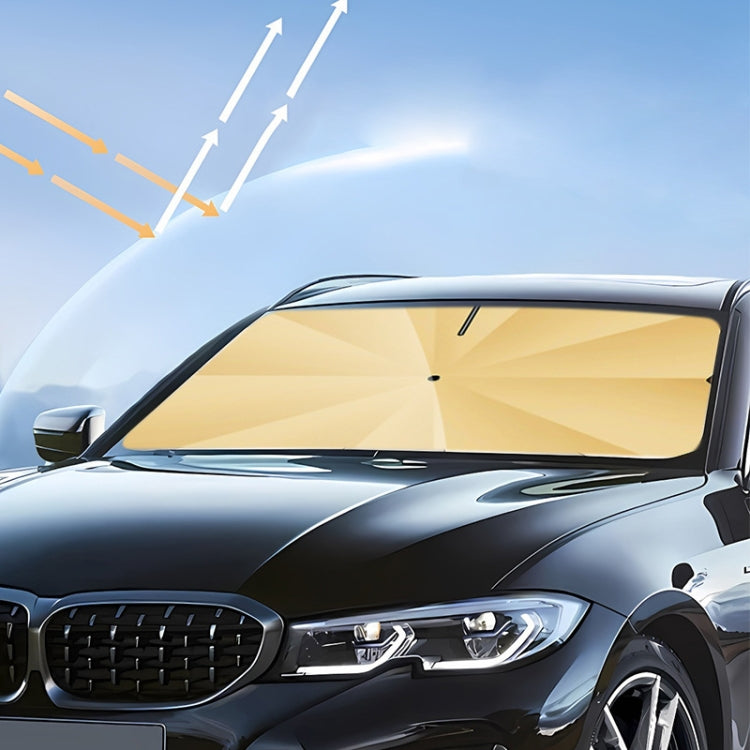 Car Windshield Titanium Sun Protection Heat Insulation Parasol(Large Gold 9957) - free shipping - PMC Jewellery - Order now!