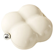 7 Compartment Mini Portable Pill Box Jewelry Sealed Storage Box(Cream Pink)