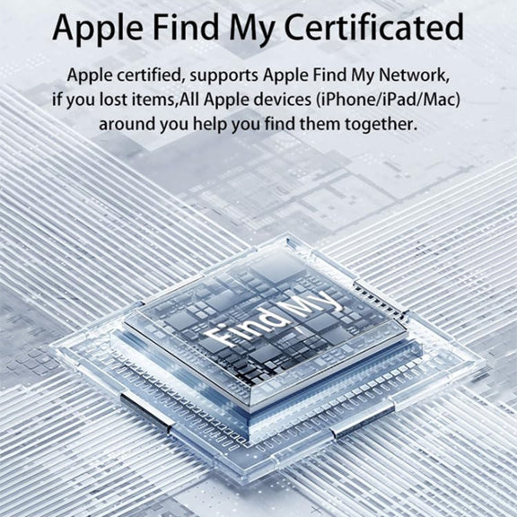 For Apple Series S10 Round Smart Global Anti-Lost Device IP67 Water-resistant Locator(Black)