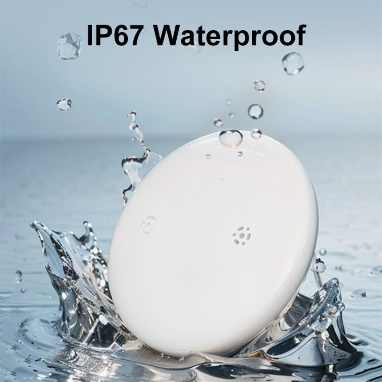For Apple Series S10 Round Smart Global Anti-Lost Device IP67 Water-resistant Locator(Black)