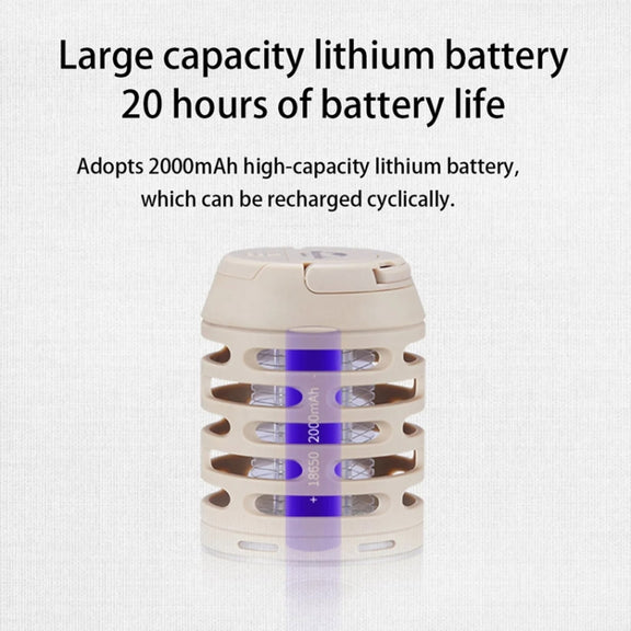 Naturehike Lighting Mosquito Killer Outdoor Camping Water-resistant Mosquito Repellent Lamp(Khaki)