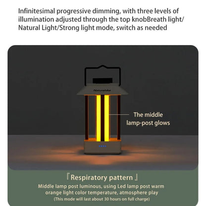 Naturehike Camping Ambient Light Outdoor Lighting Rechargeable Tent Vintage Horse Lamp(Brown) - free shipping - PMC Jewellery - Order now!