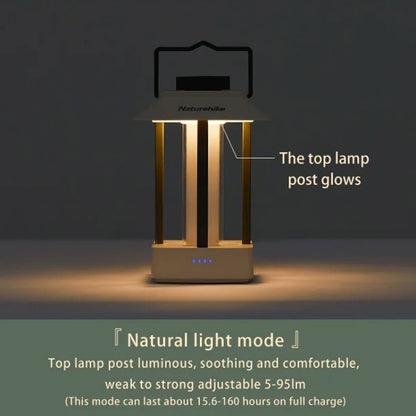 Naturehike Camping Ambient Light Outdoor Lighting Rechargeable Tent Vintage Horse Lamp(Brown) - free shipping - PMC Jewellery - Order now!