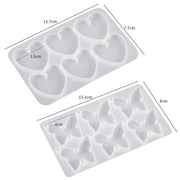 DIY Crystal Glue Heart Butterfly Pendant Keychain Ornament Silicone Mold(Butterfly)