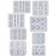 DIY Epoxy Resin Three-Dimensional Geometric Pendant Earring Silicone Mold, Spec: Rectangle