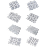 DIY Epoxy Resin Three-Dimensional Geometric Pendant Earring Silicone Mold, Spec: Rectangle