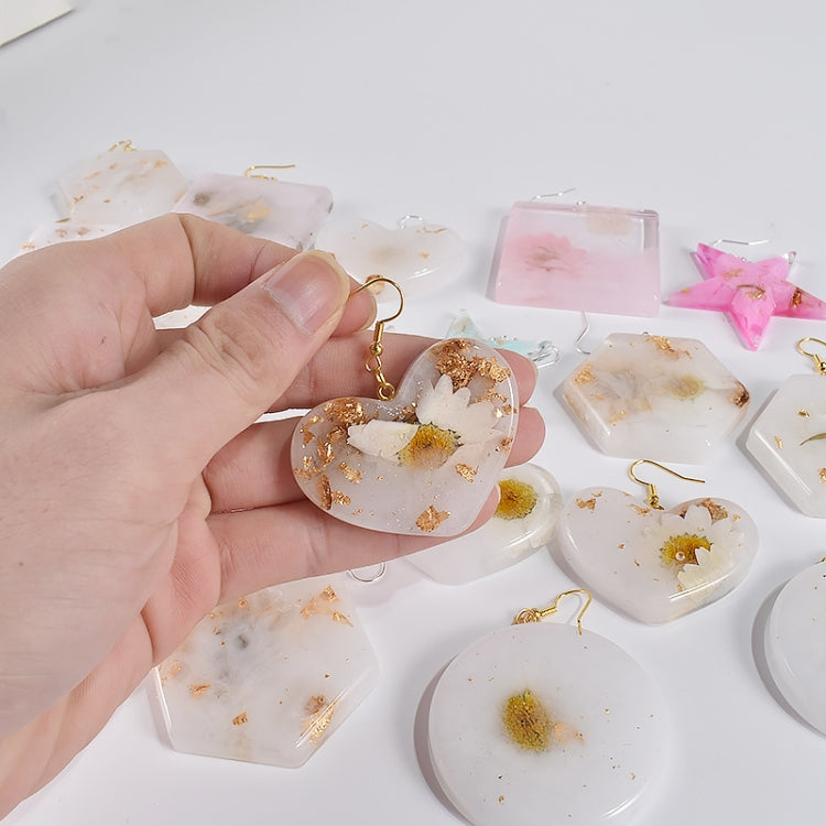 DIY Epoxy Resin Three-Dimensional Geometric Pendant Earring Silicone Mold, Spec: Round - free shipping - PMc TechLife - Order now!