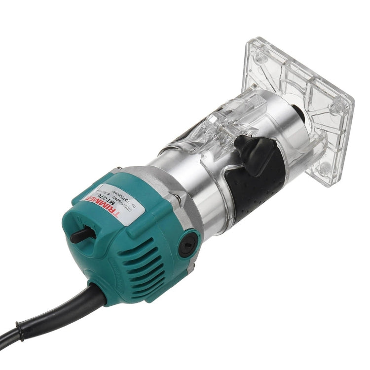 MOYI Aluminum Body Multifunctional Small Electric Woodworking Carving Slotting Trimming Machine, Specifications: 15 Milling Cutters EU Plug - free shipping - PMC Jewellery - Order now!