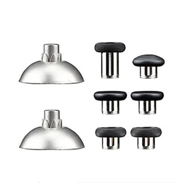 For PS5 Joystick 8pcs /Set Gamepad Metal Buttons Mushroom Head Magnetic Base Cross Keys Accessory Set